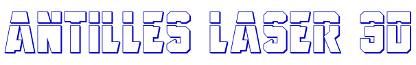 Antilles Laser 3D 字体